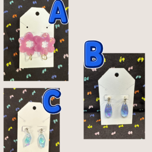 3 options of lightweight earrings.